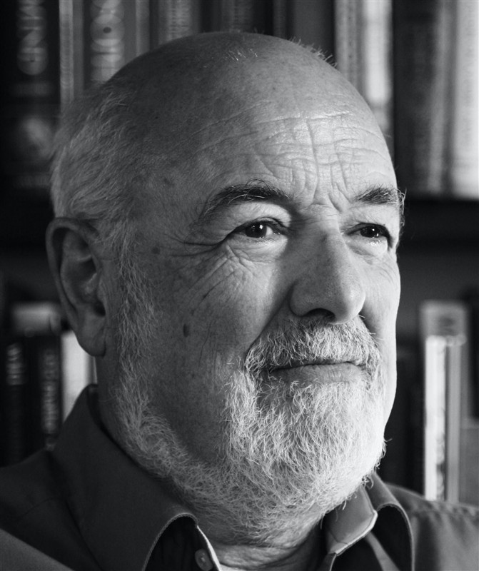 Chris Frith in a black and white portrait photograph