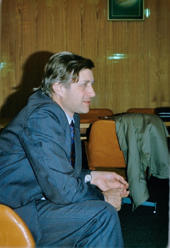 Nikolai Kardashev in 1980, photographed at the NRAO